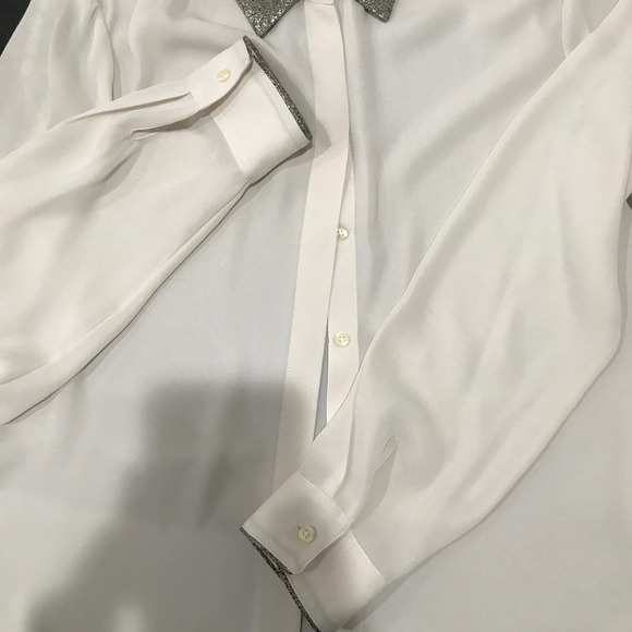 Banana Republic - Button Down w/ Metallic Collar - Picture 3 of 4